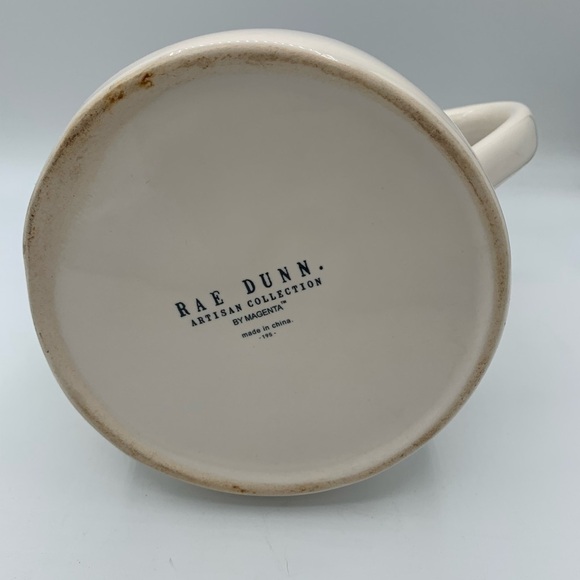 Rae Dunn plant watering pitcher or planter with NOURISH on it good condition - Picture 5 of 5